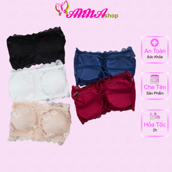 Áo lót nữ ren ống áo ống ren kiểu thiết kế đơn giản trẻ trung dễ phối đồ phù hợp dưới 55kg (MS 04017) Anna Shop