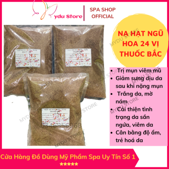 Mặt Nạ Hạt Ngũ Hoa 24 Vị Thuốc Bắc Trắng Da Mờ Nám Trị Mụn Trị Viêm Da 1000g