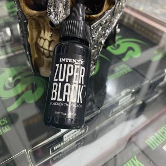 Mực xăm Đen Trung cấp Intenze Zuper Black 30ml / 1oz