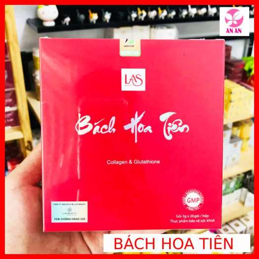 Bách Hoa Tiên - Cốm nội tiết trắng da tăng cường sinh lý nữ hiệu quả - Hộp 20 gói - Hàng chính hãng