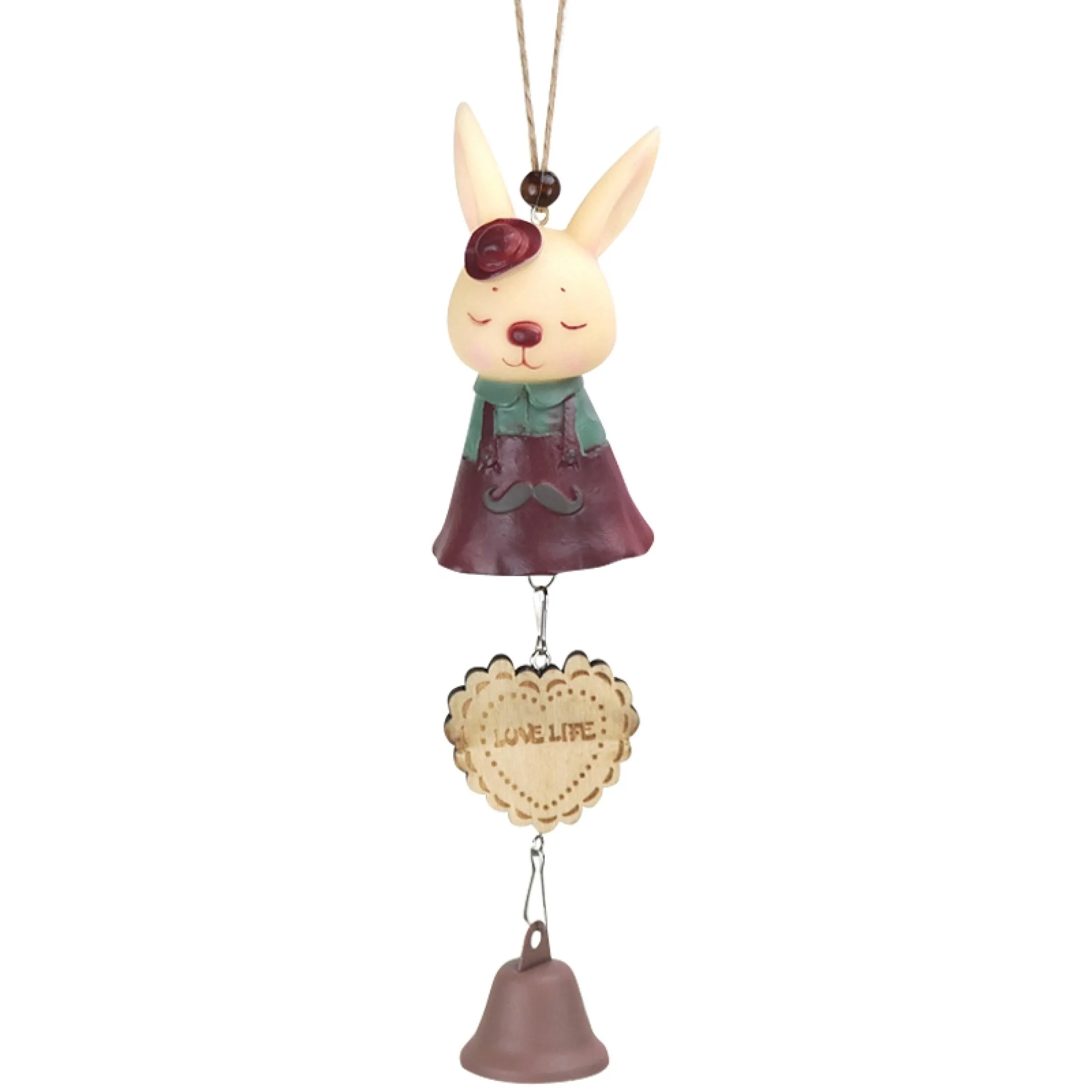 Miss Rabbit Nordic Style Cartoon Wind Chimes Bunny Pendant Bedroom Decoration Car Creative Pendant Lazada Ph