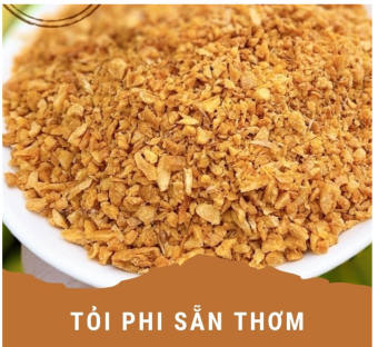 Hành phi ,Tỏi phi vàng,dùng để trộn bánh tráng 100g