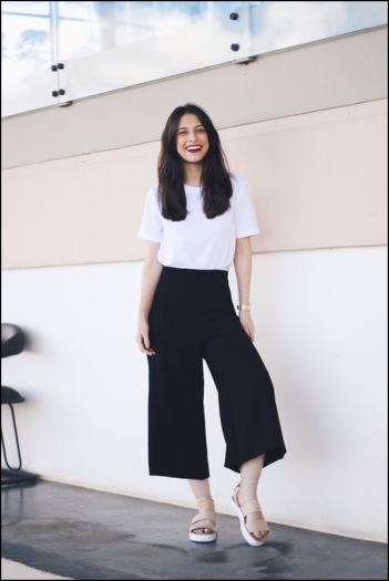 Mẹo phối đồ đẹp ấn tượng với quần ống rộng Culottes - ANN.COM.VN