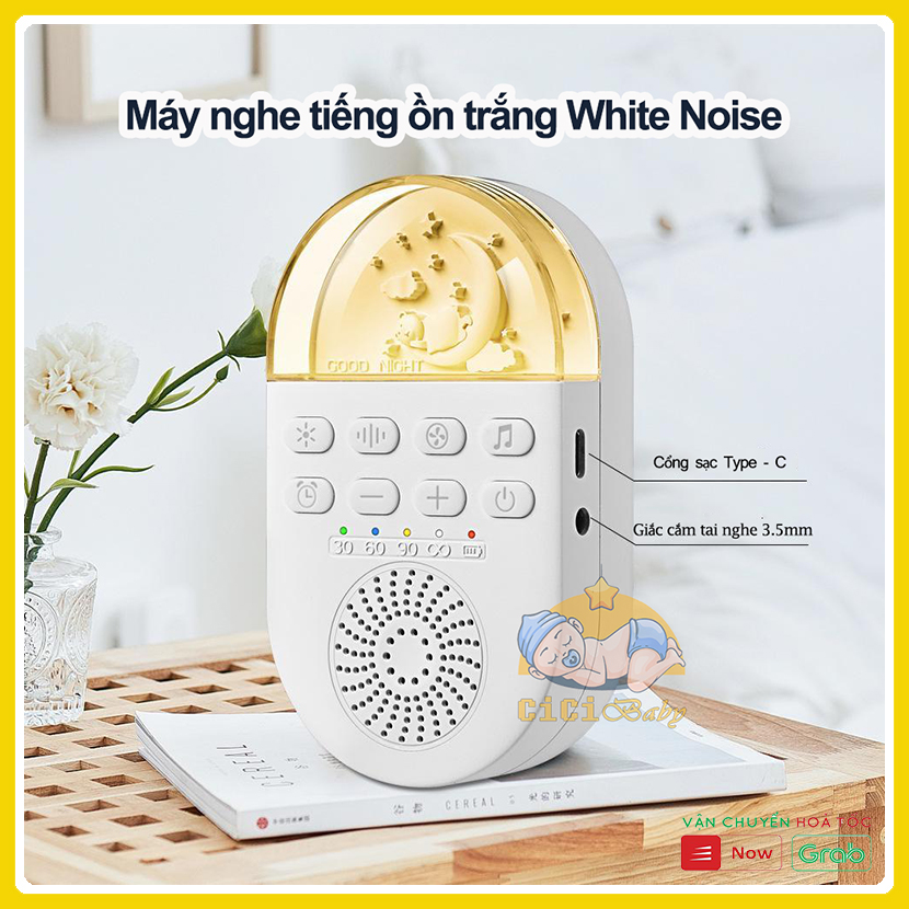 [Bảo hành 6 tháng] Máy Tạo Tiếng Ồn Trắng White Noise 9-20-24 âm thanh giúp bé ngủ ngon, sâu giấc theo phương pháp EASY