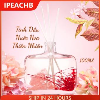 Tinh dầu nước hoa thơm phòng 100ml tinh dầu thiên nhiên hoa khô vĩnh cửu tặng kèm que gỗ khuếch