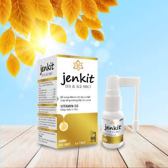 Chai xịt tối ưu chiều cao và phát triển trí não cho trẻ,  Jenkit D3K2 DHA -  Hakii