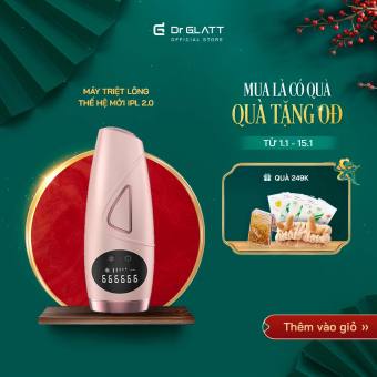 Máy triệt lông mini công nghệ mới triệt lông vĩnh viễn DR GLATT IPL 2.0