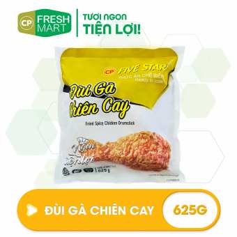 Đùi Gà Chiên Cay CP 625g (5 đùi to) Đùi gà rán vệ sinh, giá tốt, thơm ngon CP