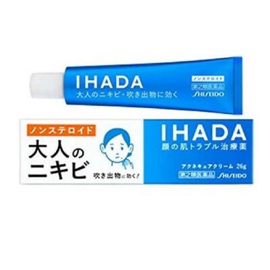 KEM NGỪA MỤN SHISEIDO IHADA 26G HÀNG NỘI ĐỊA NHẬT chiết xuất từ thành phần tự nhiên cải thiện vấn đề mụn trên da thẩm thấu nhanh giúp giảm viêm giảm sưng đỏ