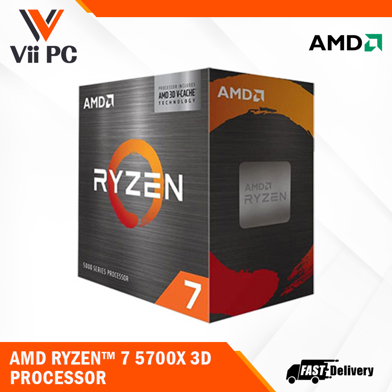 Amd Ryzen 7 5700X3D 8-Core 16-Thread Gaming Cpu Without Cooler