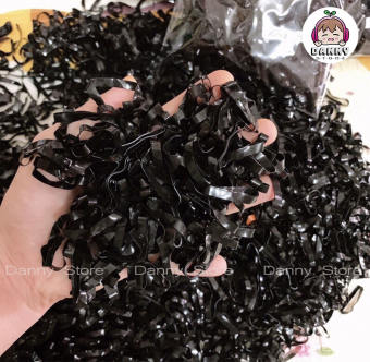 Thun Cột Tóc Đen và Thun Màu Trong Suốt Bản To Siêu Dai, Hàng Thun Thái Loại 1