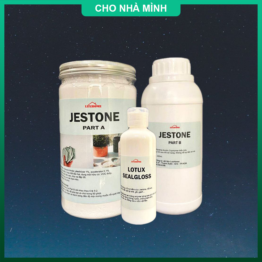 (Set 1kg + 500ml) Jestone - Bộ kit thủ công mỹ nghệ làm DIY, jesmo nite, handmade, làm vật dụng, quà lưu niệm tặng bạn bè.
