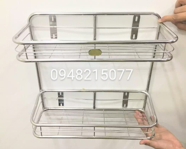 Kệ gia vị 2 tầng inox cao cấp