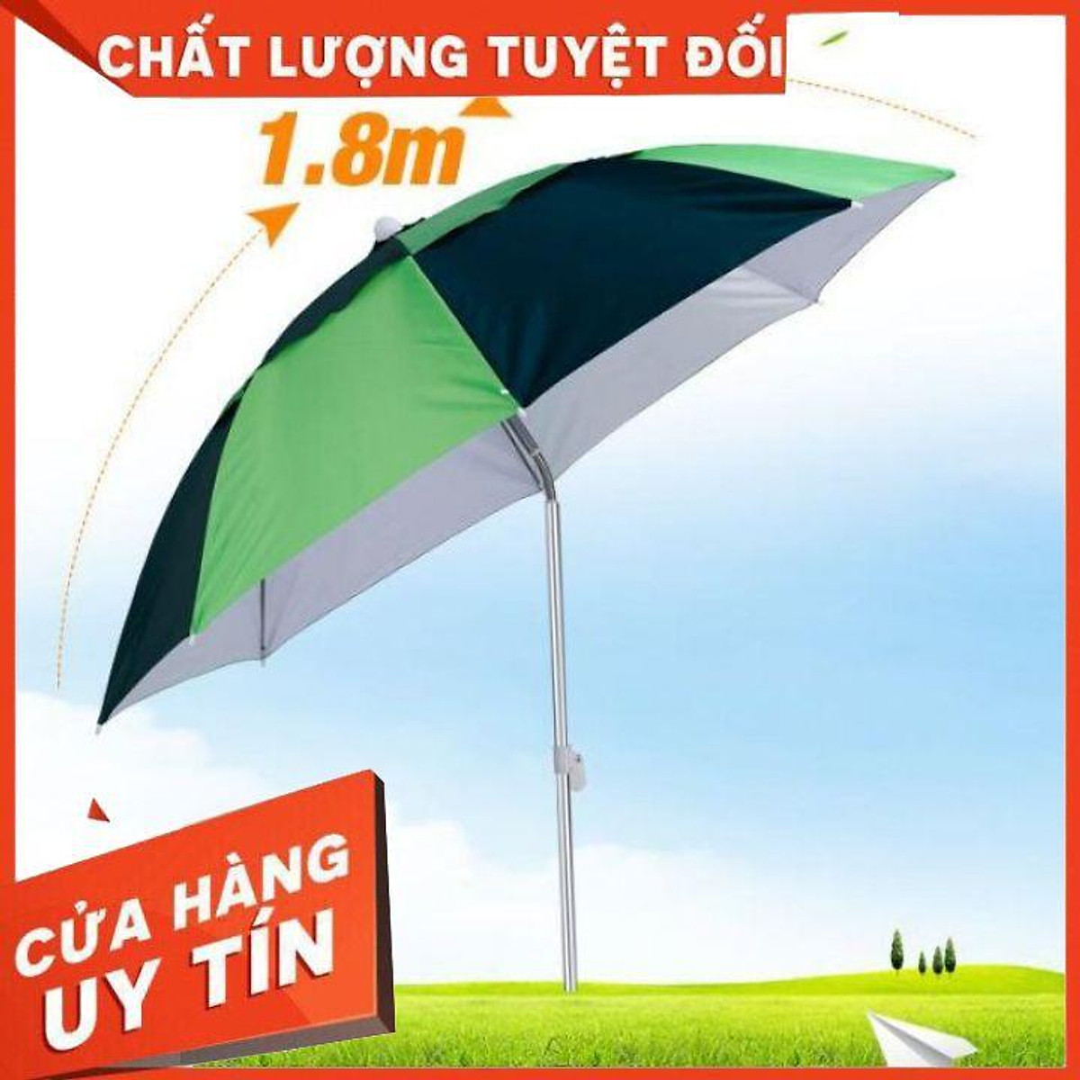 Ô dù che nắng mưa đường kính 1m8