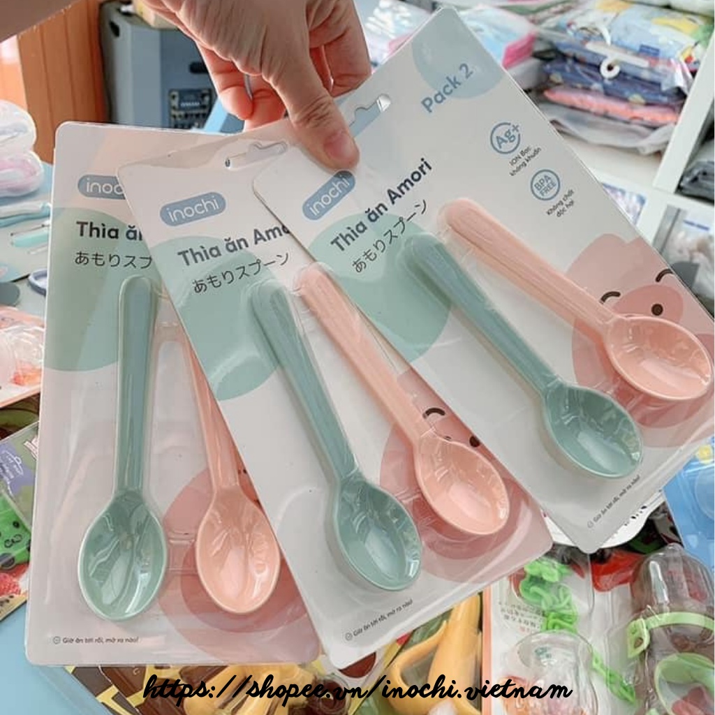 Bộ 2 thìa muỗng ăn dăm Amori cho bé