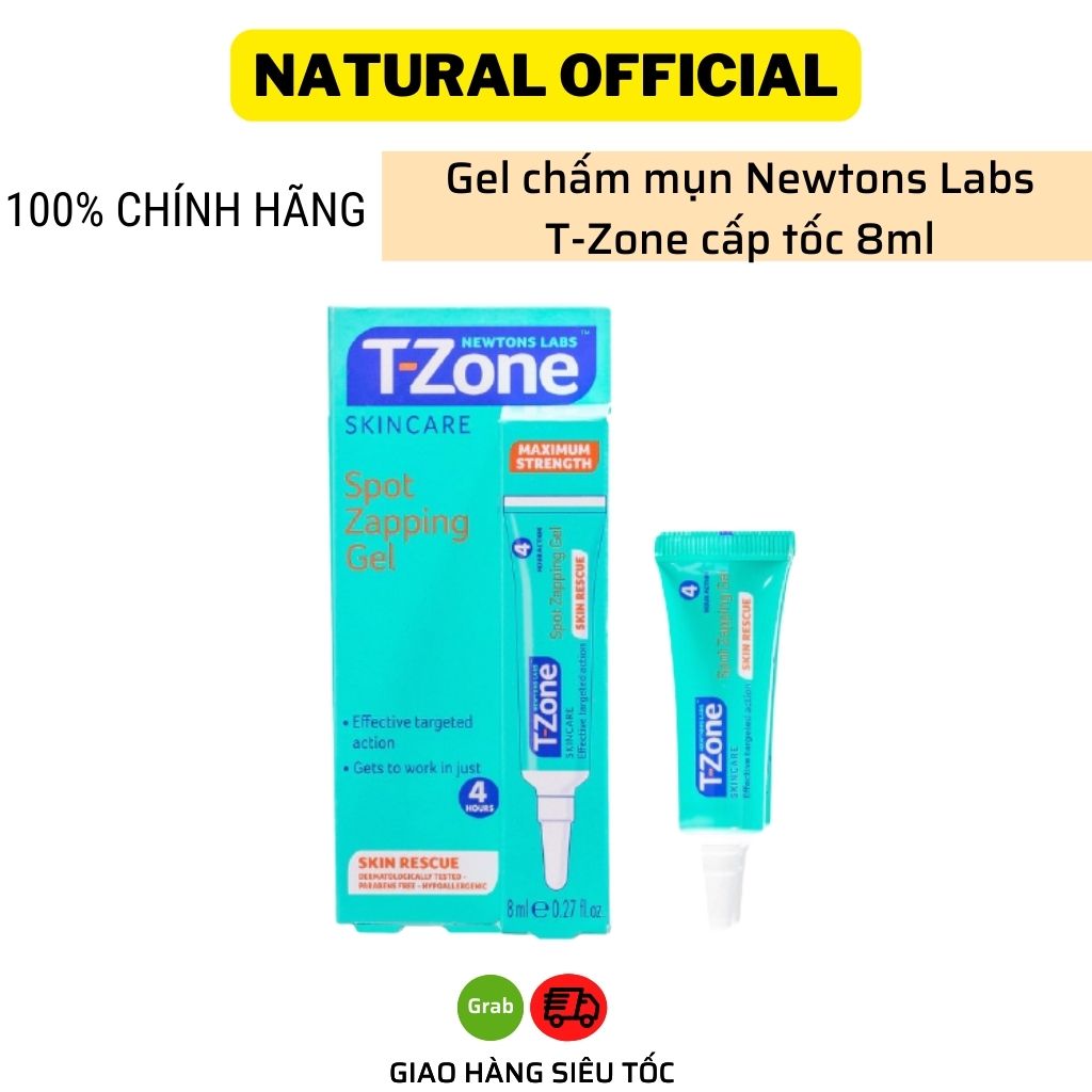 Kem chấm mụn T-ZONE Skincare Spot Zapping Gel chấm mụn viêm cấp tốc 8ml