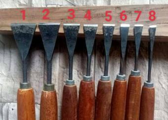 Lẻ 1 cây đục bạt phẳng đục xén điêu khắc gỗ đục bonsai sáo diều mài sắc đục gỗ