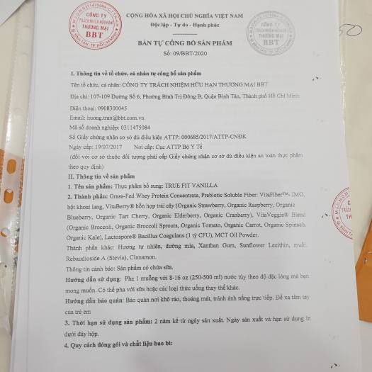 RSP TRUEFIT - BỮA ĂN THÔNG MINH - ORGANIC