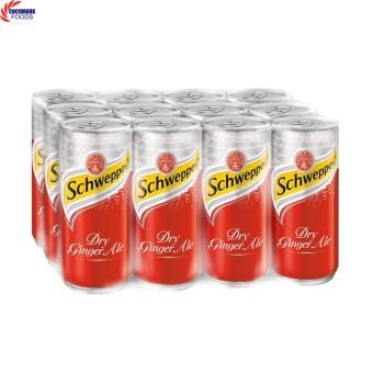 Lốc 12 lon nước Gừng hiệu Schweppes Ginger Ale 320ml