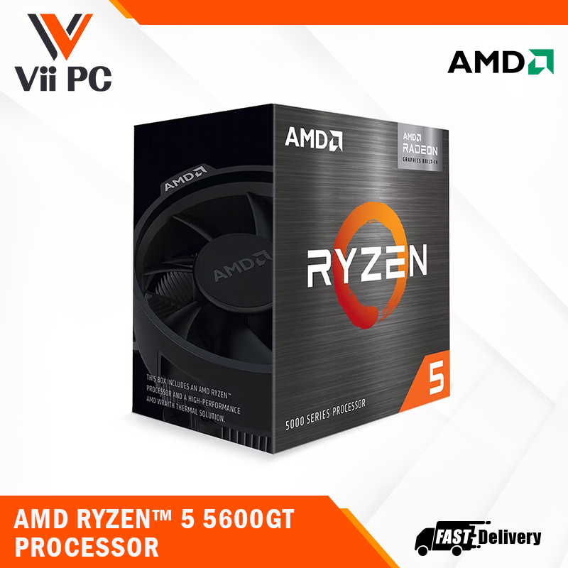 Amd Ryzen 5 5600G 6-Core 12-Thread Cpu With Radeon Graphics - 3