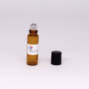 Chai thủy tinh bi lăn 5ml 10ml Nâu Amber chiết nước hoa, tinh dầu - Loại Mỏng