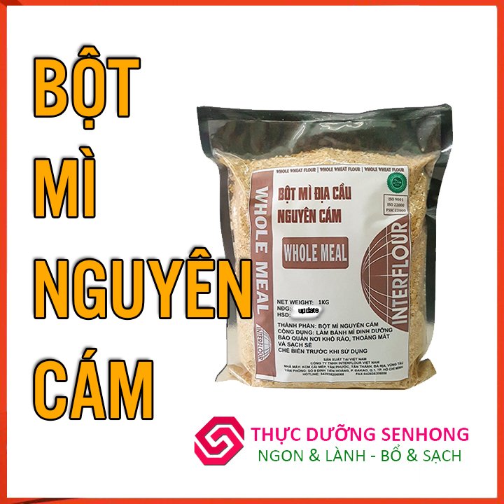 Bột mì nguyên cám hữu cơ (1Kg) Whole Wheat Flour