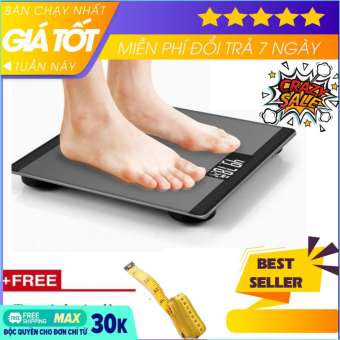 Cân sức khoẻ - Cân điện tử sức khỏe iScale - cân điện tử, cân điện tử sức khỏe, cân sức khỏe, cân mini, cân điện tử gia đình + TẶNG KÈM  thước dây 1.5M
