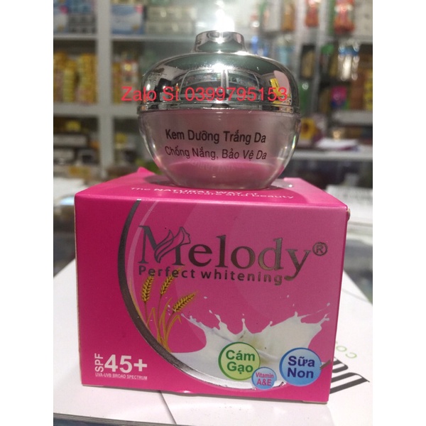 Kem Melody Trắng Da Chống Nắng 12g