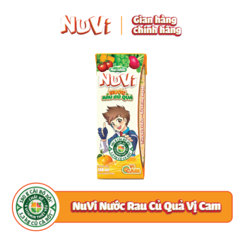 Lốc 4 Hộp NuVi Nước Rau Củ Quả 180ml (Đủ vị)