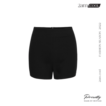 Quần Legging Nữ Màu Đen Form Ngắn Chất Liệu Cotton Thun Lạnh Phiên Bản Premium Chống Nhăn 2AM