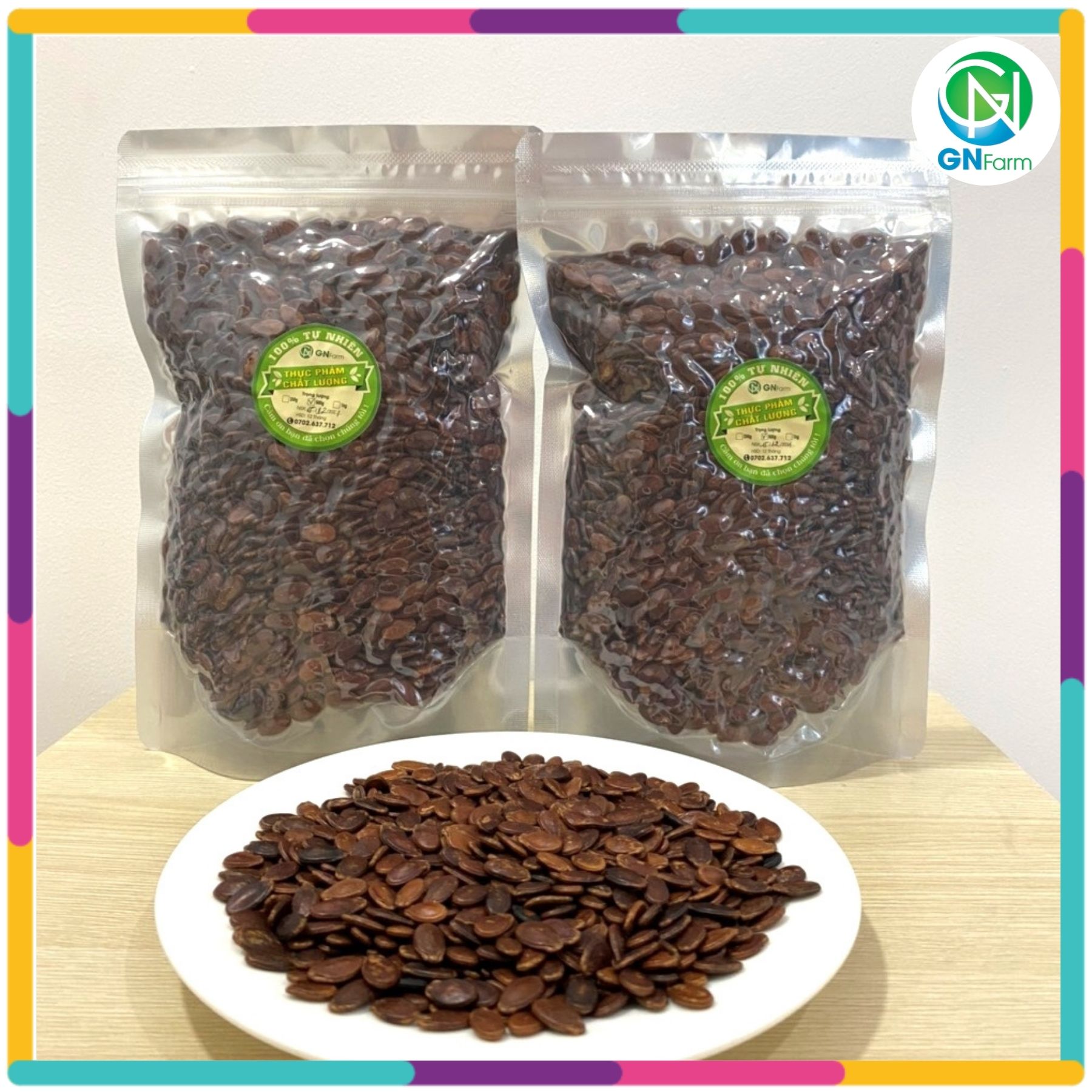 Hạt dưa tết hạt dưa đỏ không phẩm màu loại đặc biệt - túi 1kg