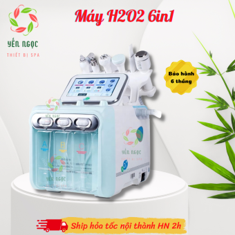 Máy chăm sóc da 6 chức năng H2O2 cho spa | Máy Aqua H2O2 6in1