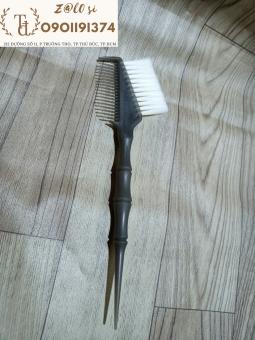 Lược nhuộm tóc lông mềm thân óng tre