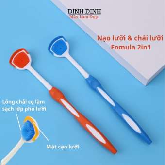 Cạo lưỡi Nano Formula: bàn chải nạo lưỡi và vệ sinh lưỡi silicon cao cấp