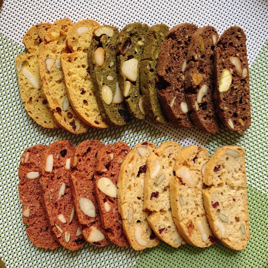 200gr vị matcha- bánh biscotti không đường ăn kiêng giảm cân AKI