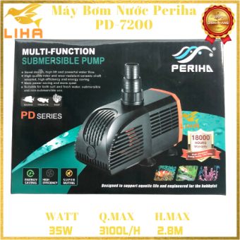 Bơm Nước Periha PD-7200 (35W-3100L/H-2.8M) - Bơm Periha PD7200 Lọc Nước Cho Hồ Cá Cảnh