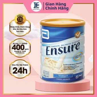 Sữa Ensure Abbott Úc 850g Hương Vanila, Sữa Bột Ensure Giàu Dinh Dưỡng 850g Nhập Khẩu Úc Hương Vani