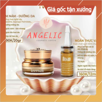 Combo Noãn thực vật Và kem nám Napoli(nám 20g.noãn 6ml)