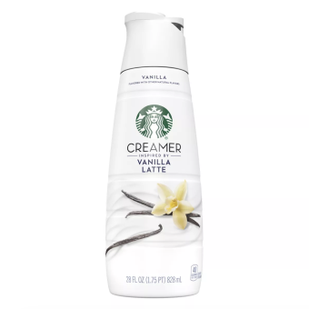 KEM SỮA LỎNG Starbucks Vanilla Latte Coffee Creamer, 828ml (28 oz)