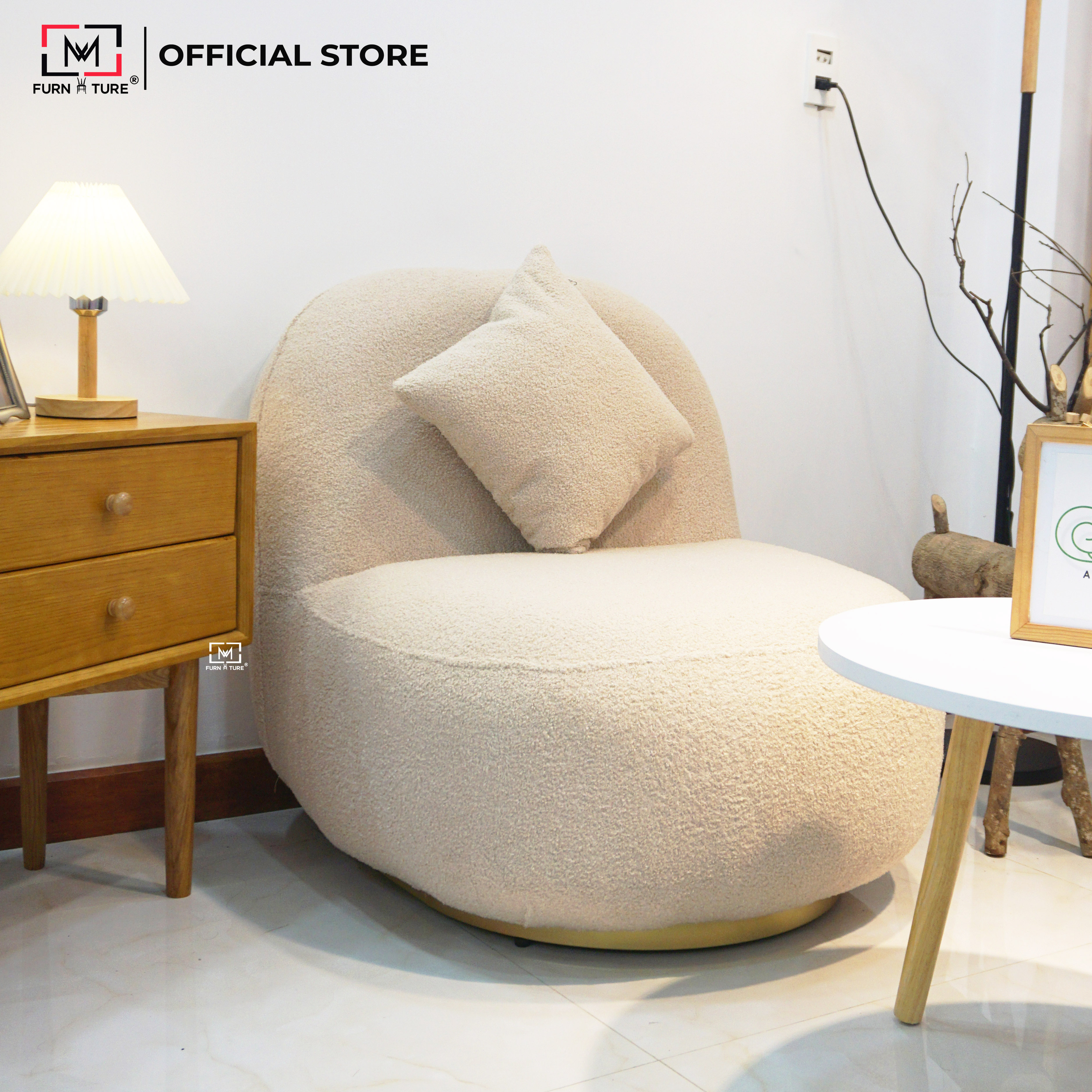 Ghế sofa mini thư giãn đọc sách, ngồi phòng khách nhiều màu phong cách hiện đại thương hiệu độc quyền mw furniture
