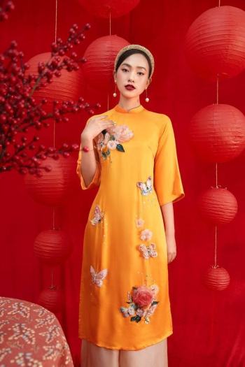 Áo Dài Cách Tân Lụa Tơ Tằm [Mộc Trà Silk] [Pre-Order]