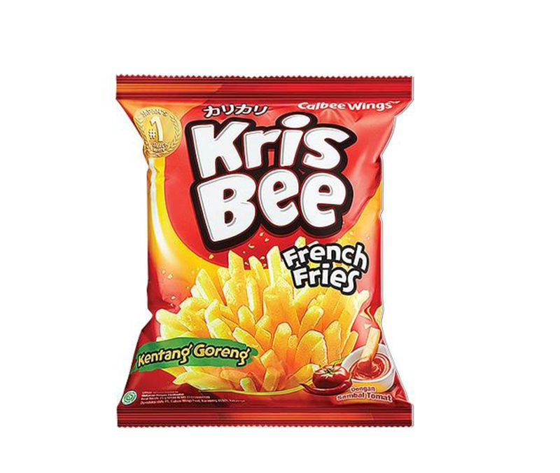 Bánh snack khoai tây chiên kèm tương cà kris bee 30gr - nhật bản