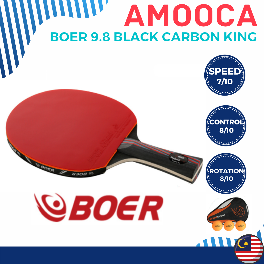 Table Tennis Blade 6 Star Ping Pong Rubber Nano Carbon Sticky Toner Glue Racket 