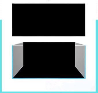 Decal Đen Dán Hồ Cá Kích Thước 20 - 60cm | Decal Đen Tạo Chiều Sâu Cho Hồ Cá Cảnh, Hồ Thủy Sinh