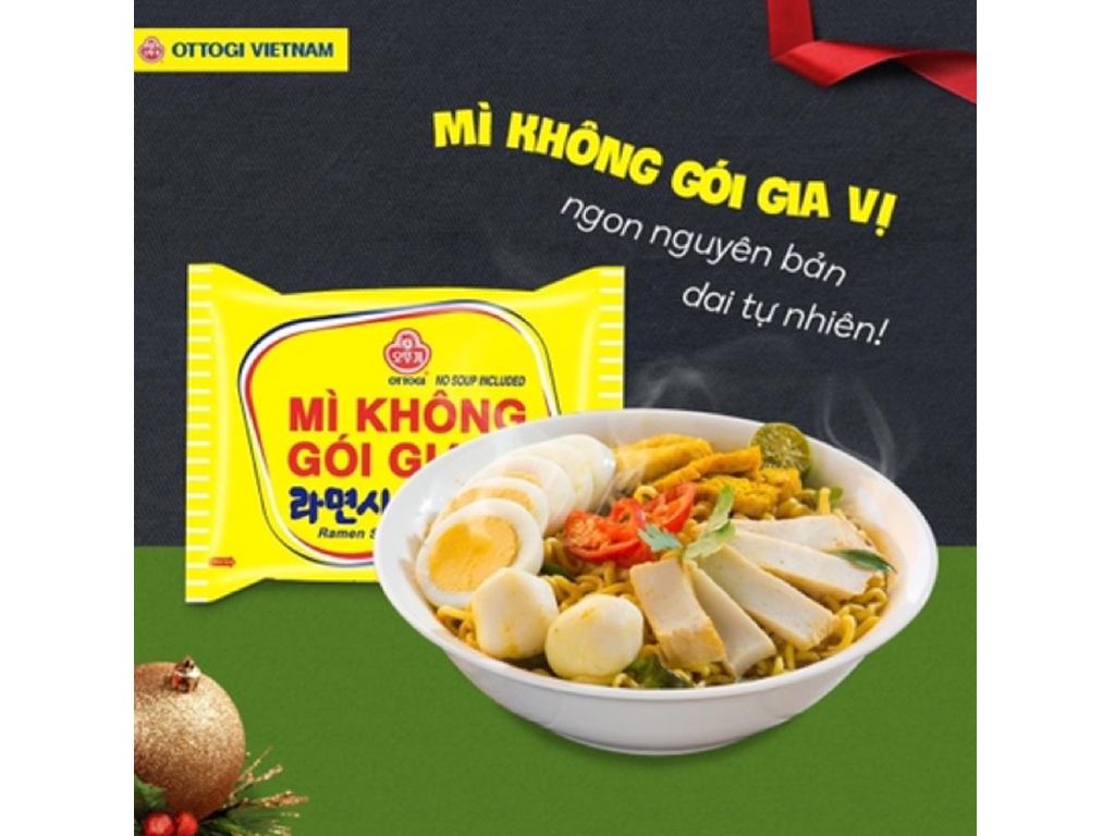 Mì không gói gia vị OttOgi gói 110g