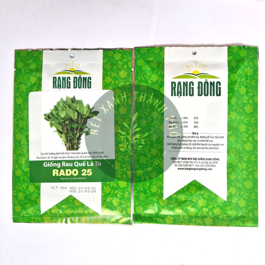 [GIAO HÀNG 2 GIỜ] Hạt giống Rau Húng Quế 10gr dễ trồng