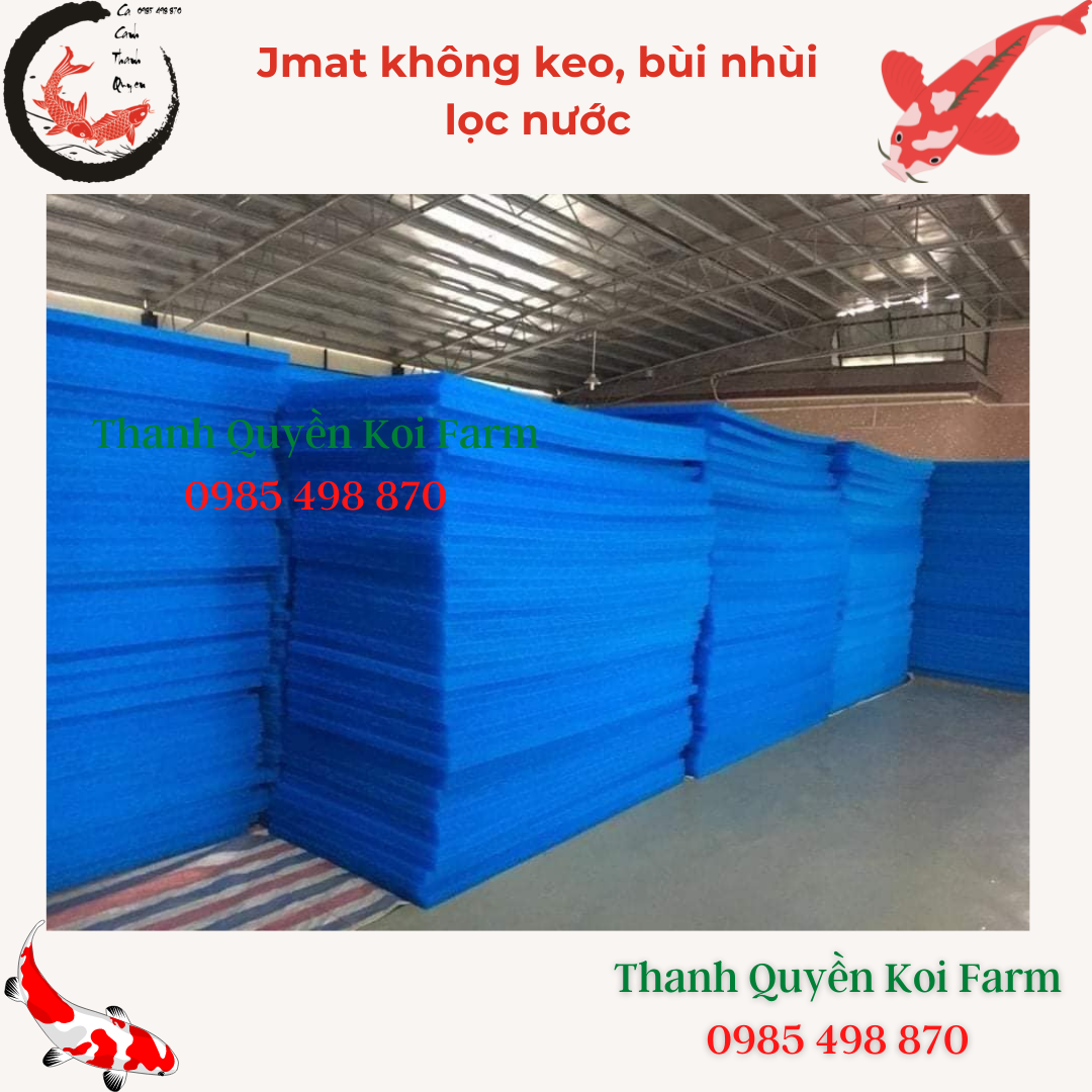 Jmat không keo - bùi nhùi lọc nước bể cá Koi, bể cá cảnh Hàng chất lượng cao