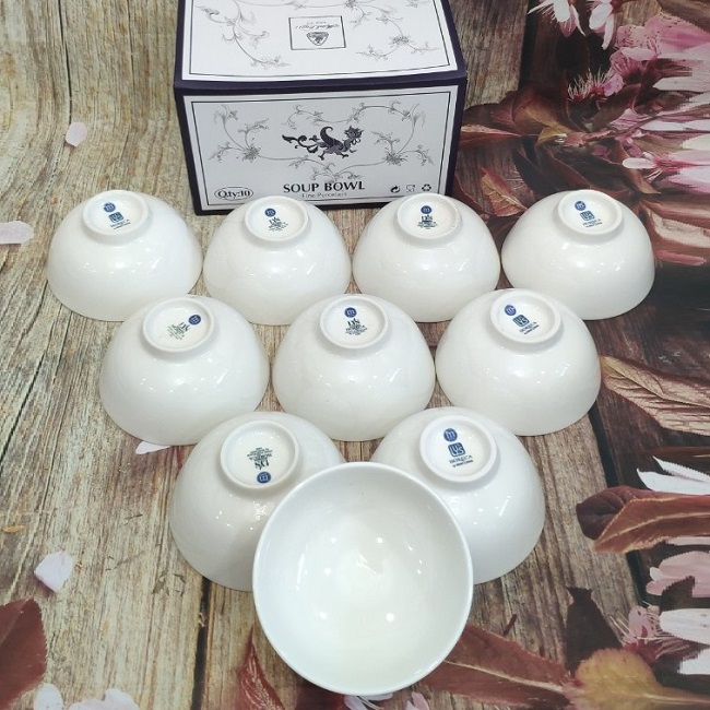 Chén sứ trắng Minh Long - chén sứ trắng minh long
