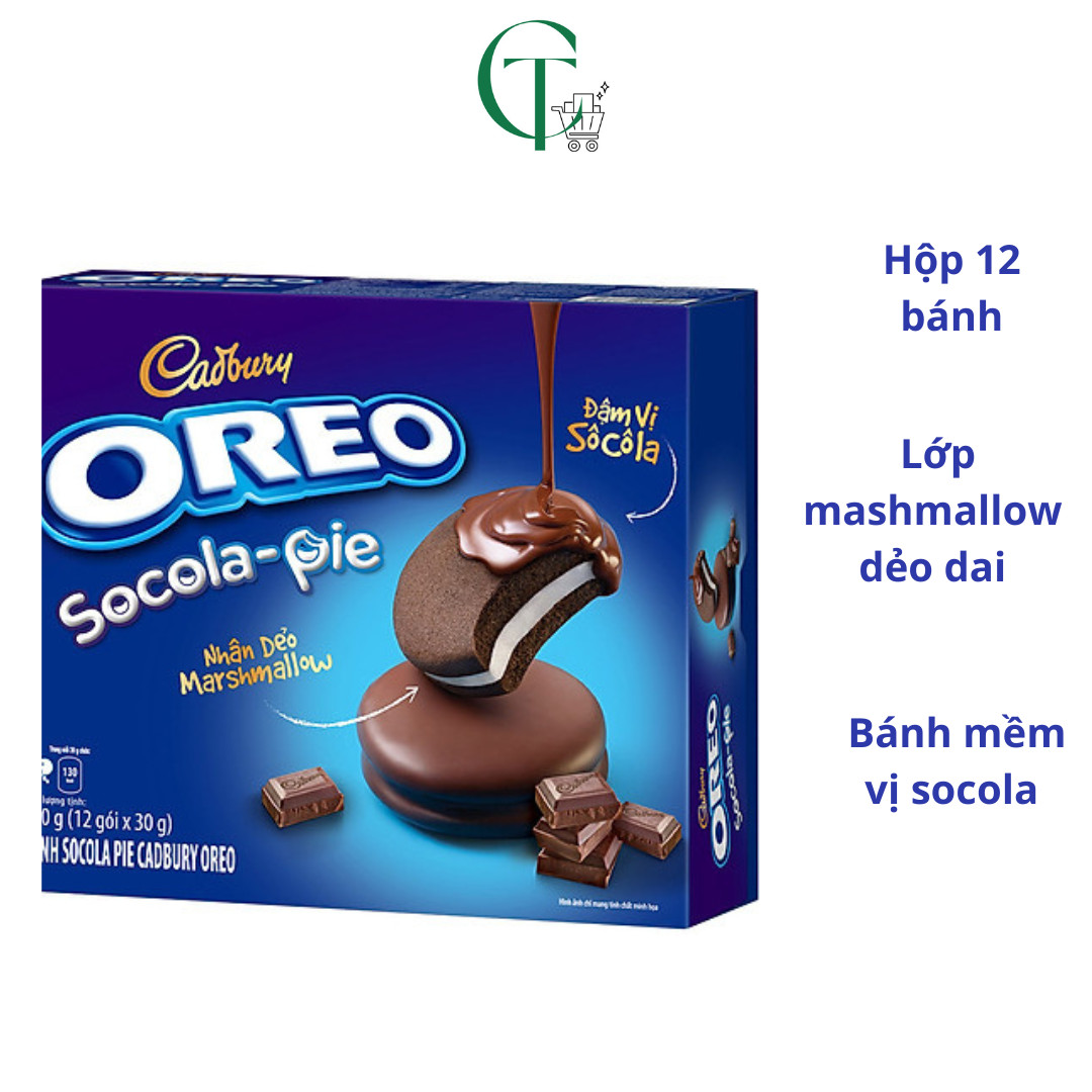 Hộp bánh oreo sôcôla pie 360g