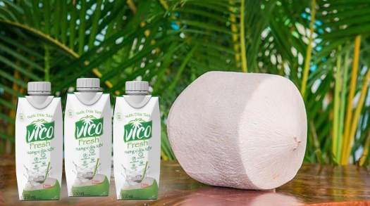 Nước dừa xiêm VICO FRESH (330ml/hộp) - Nước dừa tươi ngon từ xứ dừa Bến Tre